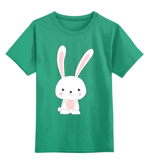 Заказать детскую футболку в Москве. Детская футболка классическая унисекс Плохой кролик от skynatural - готовые дизайны и нанесение принтов.