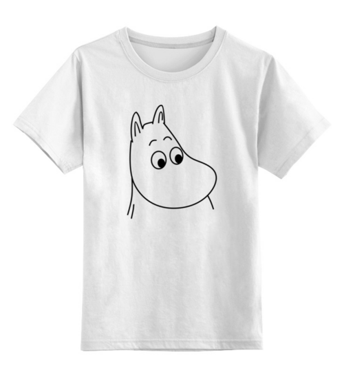 Заказать детскую футболку в Москве. Детская футболка классическая унисекс moomin от cherdantcev - готовые дизайны и нанесение принтов.