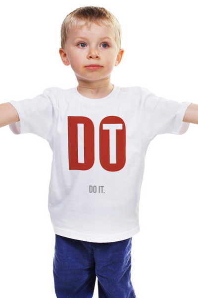Заказать детскую футболку в Москве. Детская футболка классическая унисекс Сделай Это от MariYang  - готовые дизайны и нанесение принтов.