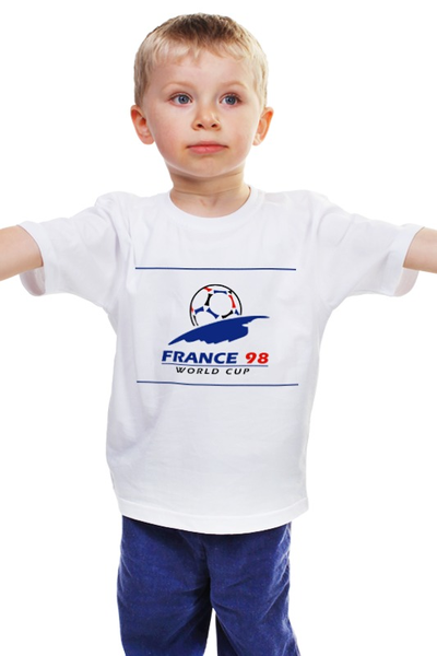 Заказать детскую футболку в Москве. Детская футболка классическая унисекс Чемпионат мира по футболу 1998 от Fedor - готовые дизайны и нанесение принтов.