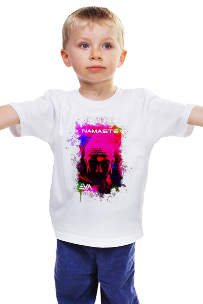 Заказать детскую футболку в Москве. Детская футболка классическая унисекс Арт Будда от byEVA.ru - готовые дизайны и нанесение принтов.