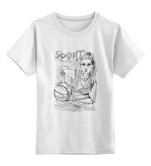 Заказать детскую футболку в Москве. Детская футболка классическая унисекс Спорт от bunto - готовые дизайны и нанесение принтов.
