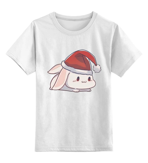 Заказать детскую футболку в Москве. Детская футболка классическая унисекс Грустный кролик от Алексей  - готовые дизайны и нанесение принтов.