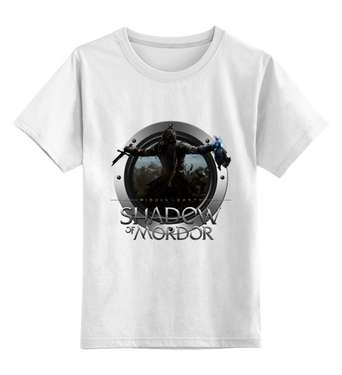 Заказать детскую футболку в Москве. Детская футболка классическая унисекс Shadow of Mordor от THE_NISE  - готовые дизайны и нанесение принтов.