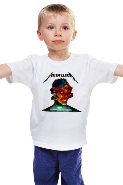 Заказать детскую футболку в Москве. Детская футболка классическая унисекс Metallica Band от Leichenwagen - готовые дизайны и нанесение принтов.