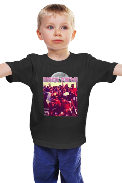 Заказать детскую футболку в Москве. Детская футболка классическая унисекс Disco casuals от торгаш - готовые дизайны и нанесение принтов.