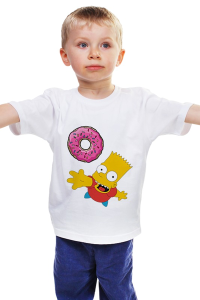 Заказать детскую футболку в Москве. Детская футболка классическая унисекс Simpson от v.mantrova@mail.ru - готовые дизайны и нанесение принтов.