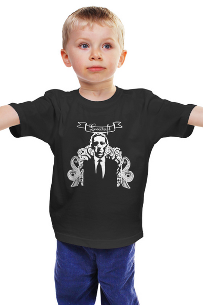 Заказать детскую футболку в Москве. Детская футболка классическая унисекс Lovecraft от baradin baradin - готовые дизайны и нанесение принтов.