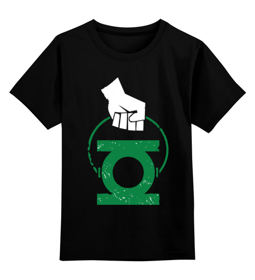 Заказать детскую футболку в Москве. Детская футболка классическая унисекс Green Lantern  от crash - готовые дизайны и нанесение принтов.