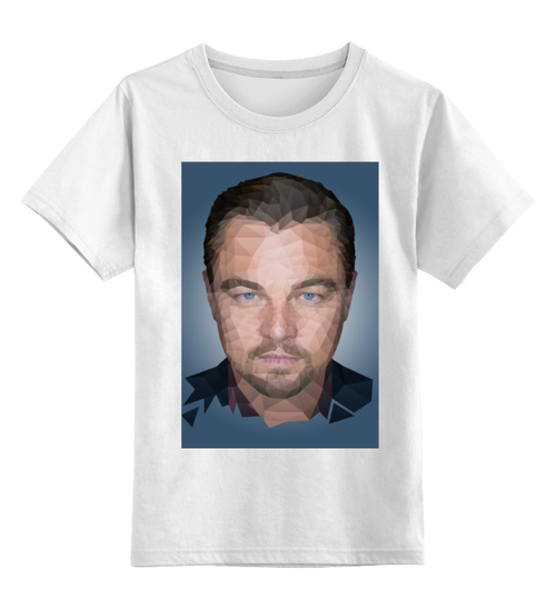 Заказать детскую футболку в Москве. Детская футболка классическая унисекс Leonardo DiCaprio от scoopysmith - готовые дизайны и нанесение принтов.