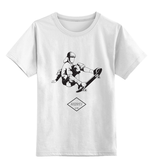 Заказать детскую футболку в Москве. Детская футболка классическая унисекс ARSB Skate от ARSBOYZ BRAND - готовые дизайны и нанесение принтов.