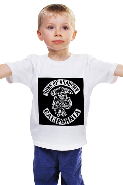 Заказать детскую футболку в Москве. Детская футболка классическая унисекс Sons of Anarchy от priceless - готовые дизайны и нанесение принтов.