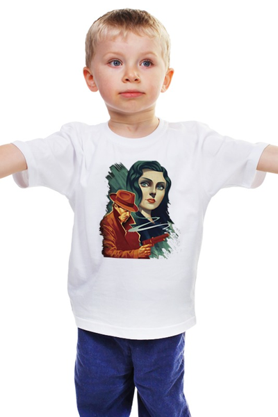 Заказать детскую футболку в Москве. Детская футболка классическая унисекс bioshock infinite от stanummm - готовые дизайны и нанесение принтов.