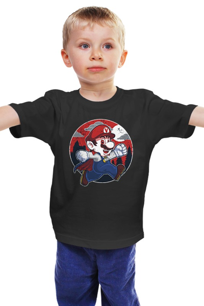 Заказать детскую футболку в Москве. Детская футболка классическая унисекс Супер Марио от printik - готовые дизайны и нанесение принтов.