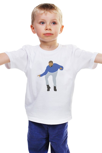 Заказать детскую футболку в Москве. Детская футболка классическая унисекс Дрейк  от originals - готовые дизайны и нанесение принтов.