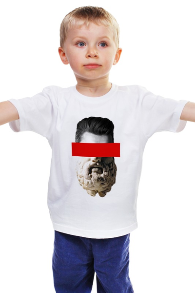 Заказать детскую футболку в Москве. Детская футболка классическая унисекс Совмещение от Петр Золотухин - готовые дизайны и нанесение принтов.