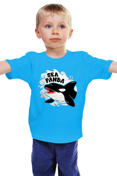 Заказать детскую футболку в Москве. Детская футболка классическая унисекс ☮ Sea Panda ☮ от balden - готовые дизайны и нанесение принтов.