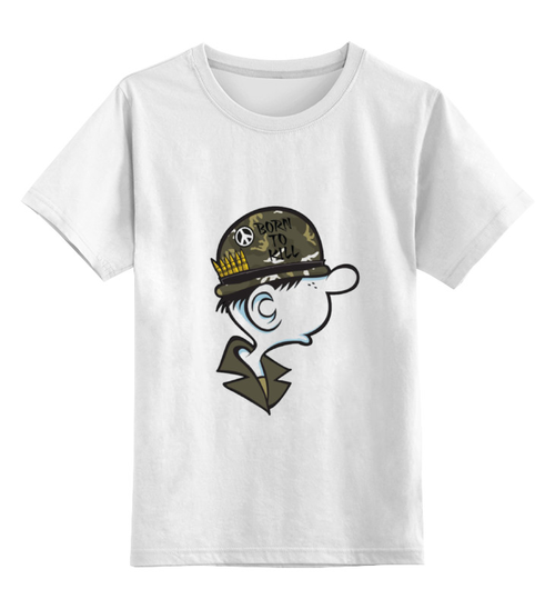 Заказать детскую футболку в Москве. Детская футболка классическая унисекс Born to kill от YellowCloverShop - готовые дизайны и нанесение принтов.