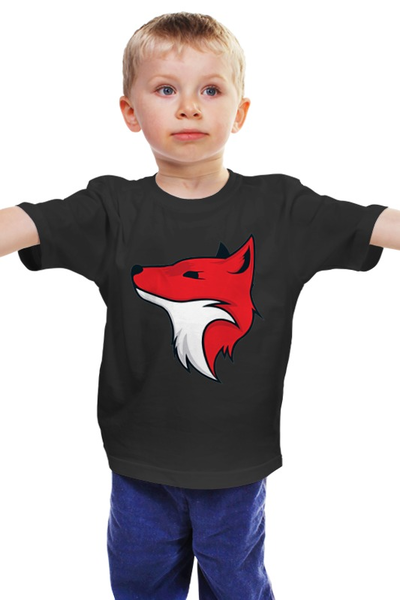 Заказать детскую футболку в Москве. Детская футболка классическая унисекс Fox / Лиса от crash - готовые дизайны и нанесение принтов.