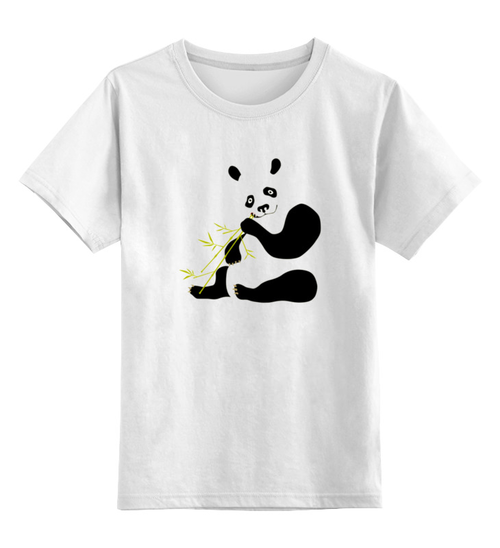 Заказать детскую футболку в Москве. Детская футболка классическая унисекс Панда от ПРИНТЫ ПЕЧАТЬ  - готовые дизайны и нанесение принтов.