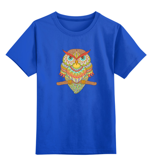 Заказать детскую футболку в Москве. Детская футболка классическая унисекс Этно сова от nadegda - готовые дизайны и нанесение принтов.