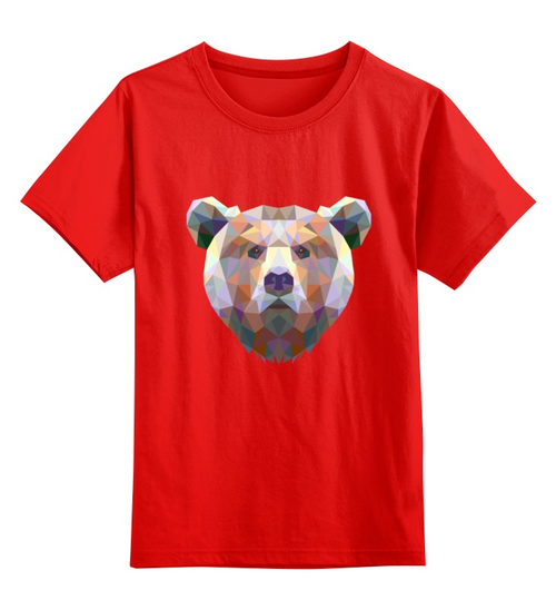 Заказать детскую футболку в Москве. Детская футболка классическая унисекс Медведь от trend - готовые дизайны и нанесение принтов.
