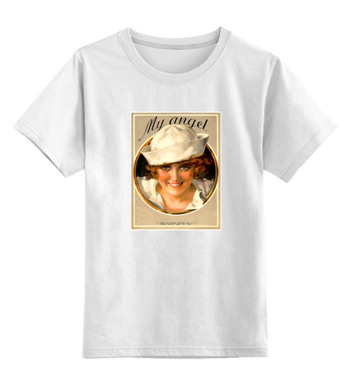 Заказать детскую футболку в Москве. Детская футболка классическая унисекс Мой ангел от Lansky - готовые дизайны и нанесение принтов.