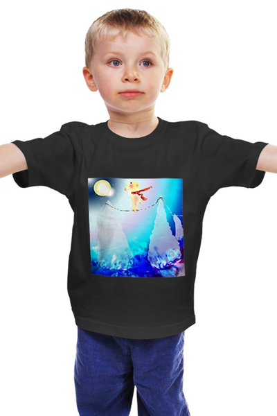 Заказать детскую футболку в Москве. Детская футболка классическая унисекс Канатоходец от Anna Lomachenko - готовые дизайны и нанесение принтов.