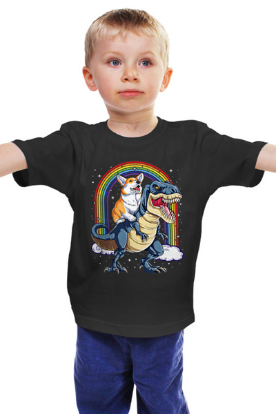 Заказать детскую футболку в Москве. Детская футболка классическая унисекс ❖Corgi&Rex❖ от balden - готовые дизайны и нанесение принтов.