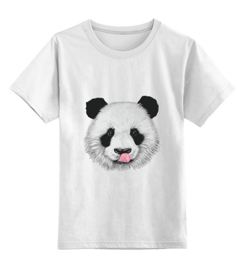 Заказать детскую футболку в Москве. Детская футболка классическая унисекс Панда от THE_NISE  - готовые дизайны и нанесение принтов.