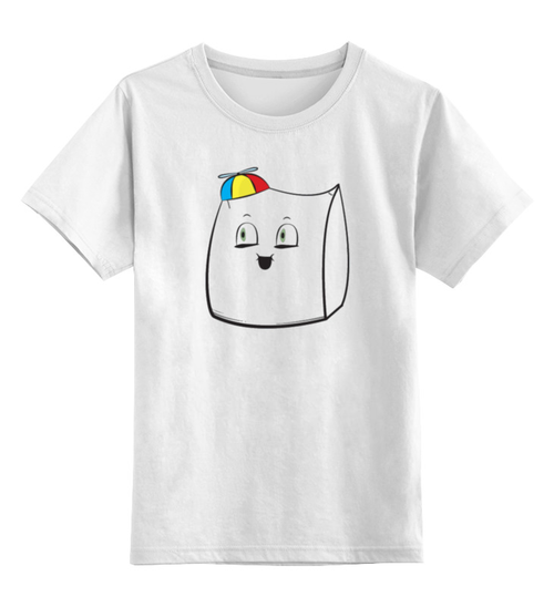 Заказать детскую футболку в Москве. Детская футболка классическая унисекс Пакет молока  от lokt-nik@yandex.ru - готовые дизайны и нанесение принтов.