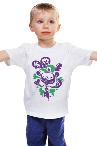 Заказать детскую футболку в Москве. Детская футболка классическая унисекс Человечик от aleks_say - готовые дизайны и нанесение принтов.