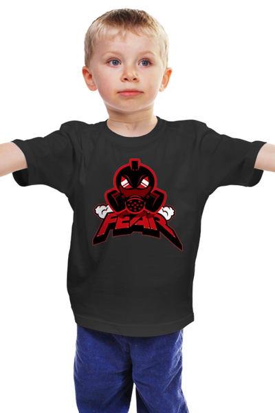 Заказать детскую футболку в Москве. Детская футболка классическая унисекс Fear art от Leichenwagen - готовые дизайны и нанесение принтов.