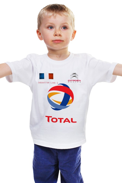 Заказать детскую футболку в Москве. Детская футболка классическая унисекс WRC Sebastian Loeb от Illson Pride - готовые дизайны и нанесение принтов.