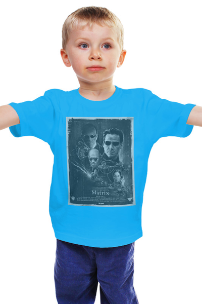 Заказать детскую футболку в Москве. Детская футболка классическая унисекс Matrix / Матрица  от KinoArt - готовые дизайны и нанесение принтов.
