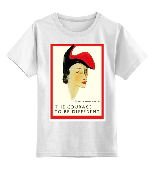 Заказать детскую футболку в Москве. Детская футболка классическая унисекс Elsa Schiaparelli от bellena - готовые дизайны и нанесение принтов.