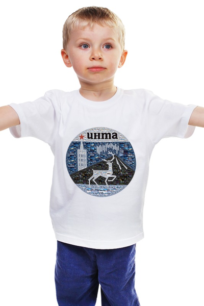 Заказать детскую футболку в Москве. Детская футболка классическая унисекс Инта-Коллаж от ROMARIO-STUDIO - готовые дизайны и нанесение принтов.