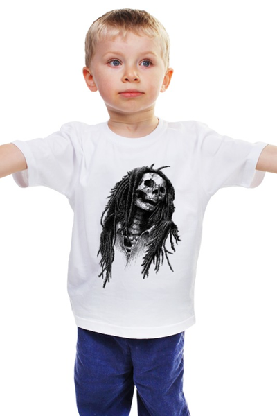 Заказать детскую футболку в Москве. Детская футболка классическая унисекс Боб Марли от Leichenwagen - готовые дизайны и нанесение принтов.