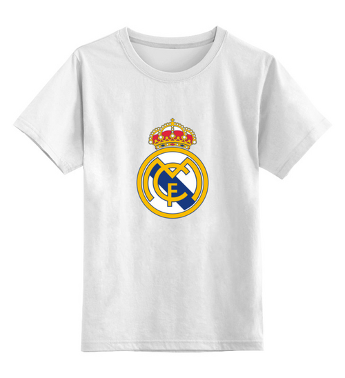 Заказать детскую футболку в Москве. Детская футболка классическая унисекс Real Madrid от THE_NISE  - готовые дизайны и нанесение принтов.