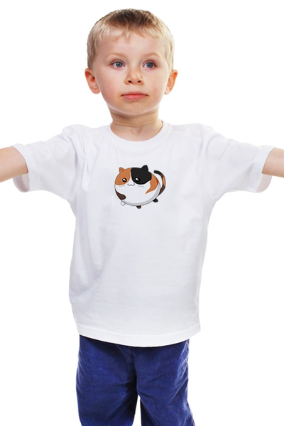 Заказать детскую футболку в Москве. Детская футболка классическая унисекс Кот Шарик от byromul - готовые дизайны и нанесение принтов.
