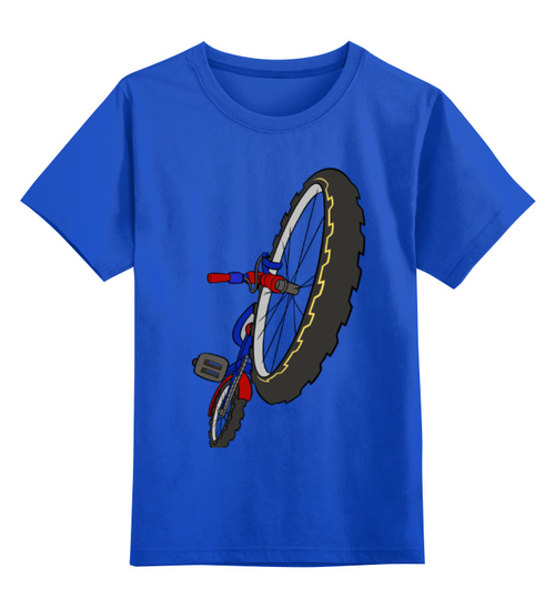 Заказать детскую футболку в Москве. Детская футболка классическая унисекс Велосипед от valezar - готовые дизайны и нанесение принтов.