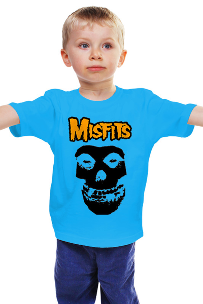 Заказать детскую футболку в Москве. Детская футболка классическая унисекс Misfits  от Leichenwagen - готовые дизайны и нанесение принтов.