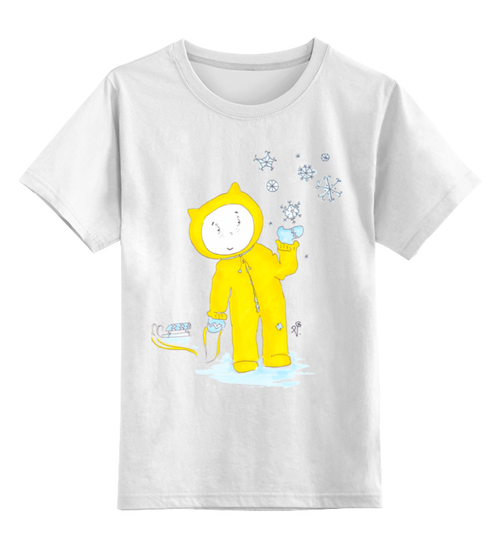 Заказать детскую футболку в Москве. Детская футболка классическая унисекс Зимняя прогулка от galkagalka - готовые дизайны и нанесение принтов.