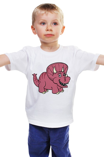 Заказать детскую футболку в Москве. Детская футболка классическая унисекс Стегозаврик от BeliySlon - готовые дизайны и нанесение принтов.
