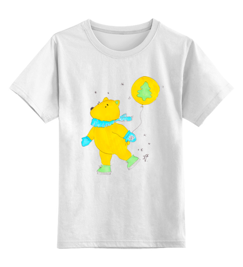 Заказать детскую футболку в Москве. Детская футболка классическая унисекс Зимние деньки от galkagalka - готовые дизайны и нанесение принтов.