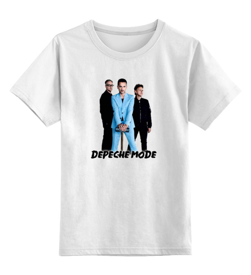 Заказать детскую футболку в Москве. Детская футболка классическая унисекс Depeche Mode 2017 от Black Pimpf - готовые дизайны и нанесение принтов.