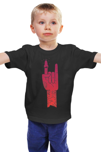 Заказать детскую футболку в Москве. Детская футболка классическая унисекс РОКета от printik - готовые дизайны и нанесение принтов.