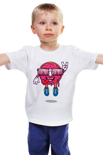 Заказать детскую футболку в Москве. Детская футболка классическая унисекс ПОНЧиК от balden - готовые дизайны и нанесение принтов.