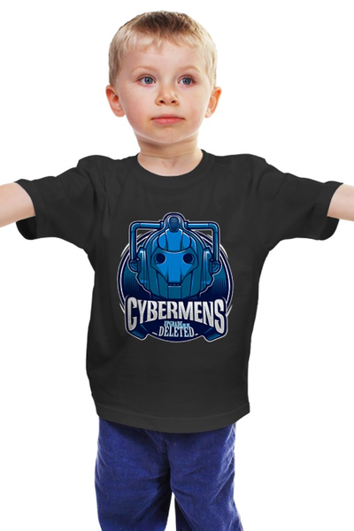 Заказать детскую футболку в Москве. Детская футболка классическая унисекс Кибермен  от fanart - готовые дизайны и нанесение принтов.