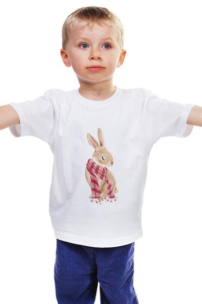 Заказать детскую футболку в Москве. Детская футболка классическая унисекс Кролик от THE_NISE  - готовые дизайны и нанесение принтов.
